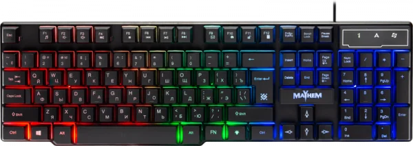 Defender Клавиатура Mayhem GK-360DL RU,RGB