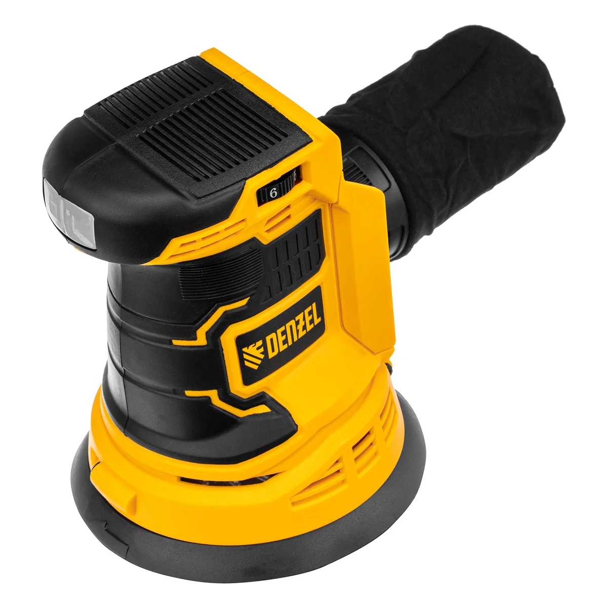 Denzel Машина шлифовальная эксцентриковая аккумуляторная COS-125-0, 18В Li-Ion 28471