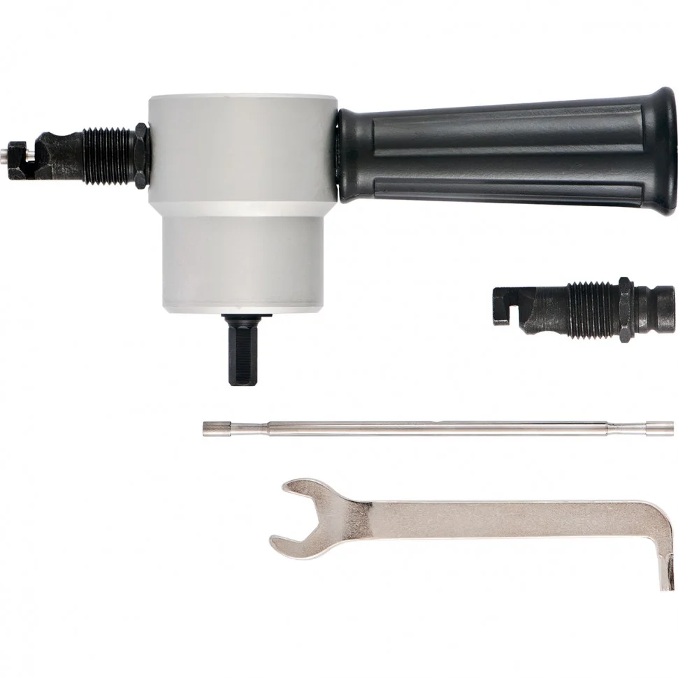 Сибртех Насадка на дрель для резки листового металла до 1.8 мм металлический кейс 78303