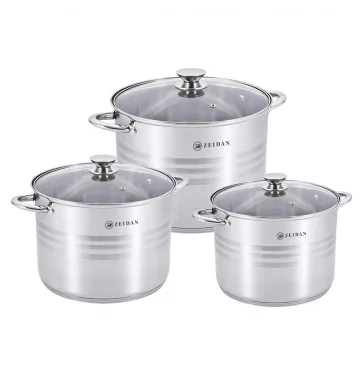ZEIDAN Набор кастрюль Z-50659 4,0л 3,0л 2,1л
