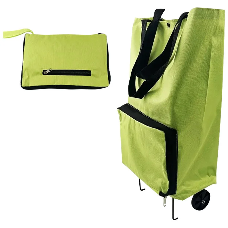 Mallony Сумка-тележка складная ATB-01 Лайм, 55,5*39*13 см 104585-SK