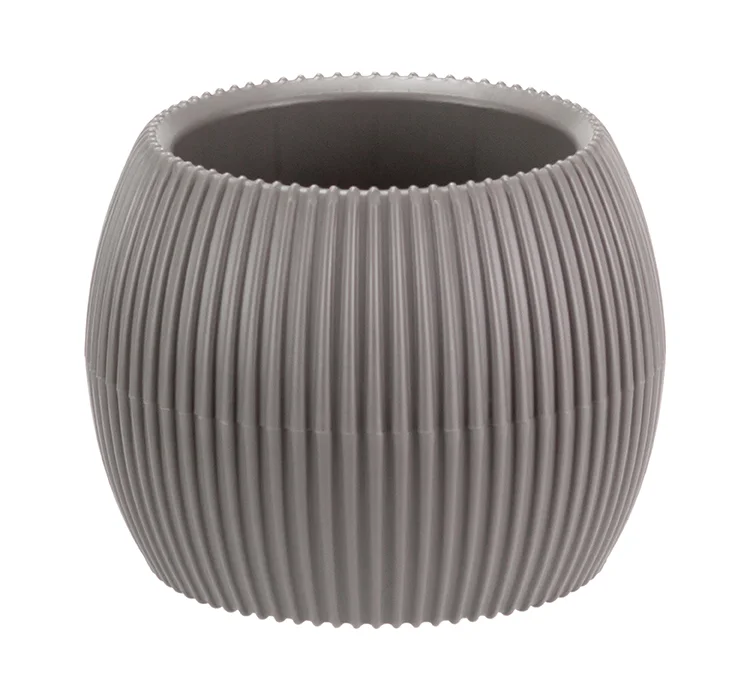 М-ПЛАСТИКА Кашпо ПИКАНТО D115 мм 0,35 л ФРАНЦУЗСКИЙ СЕРЫЙ М 3211