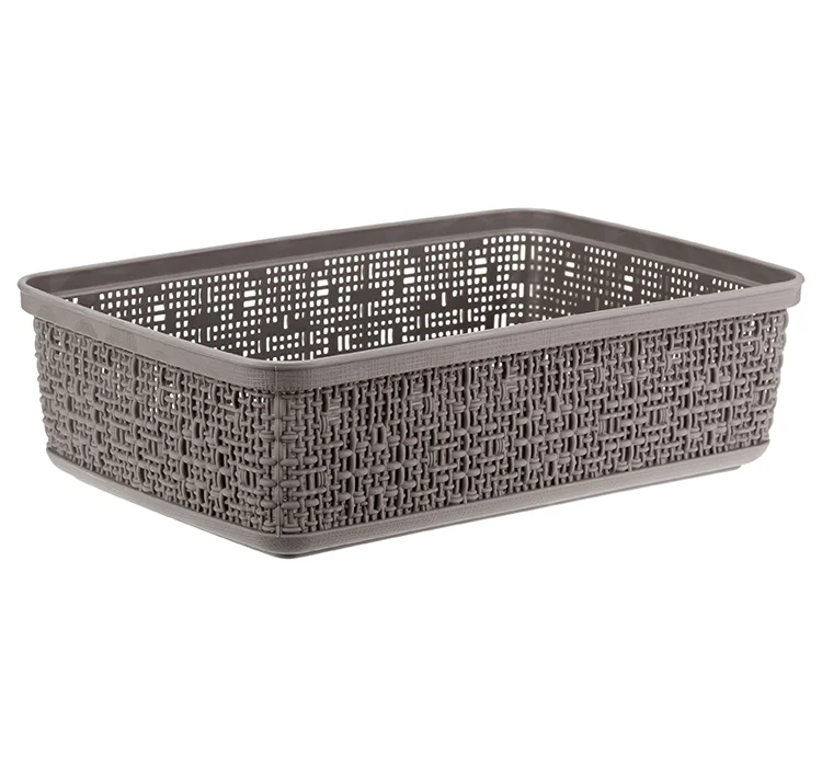 М-ПЛАСТИКА Лоток БЯЗЬ ФРАНЦУЗСКИЙ СЕРЫЙ 16,5 х 25 х 7см М 2323