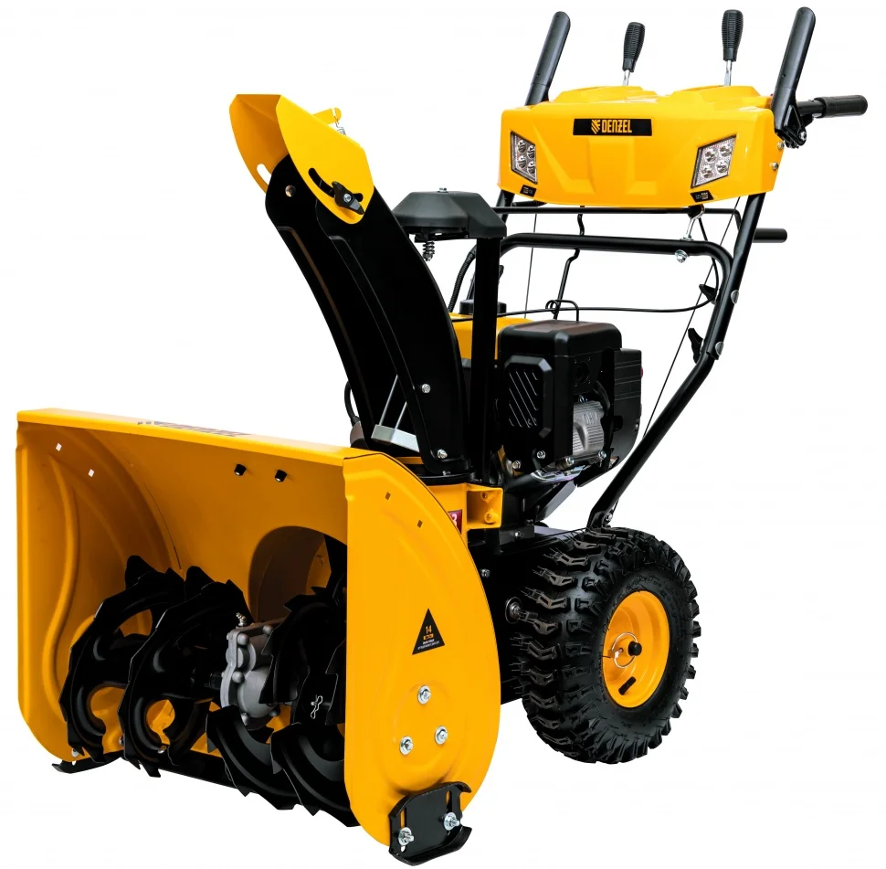 Denzel Бензиновая снегоуборочная машина SBM 610S PRO, 212 cc, электростартер, фара, обогрев 97654