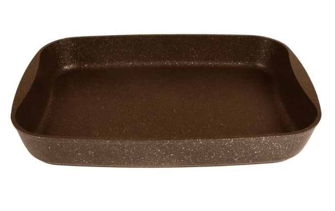 Кукмара Противень 33,5 x 22 x 5,5 см с антипригарным покрытием (кофейный мрамор) пмк01а