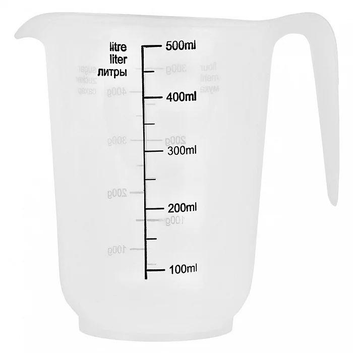 DELTA Кувшин мерный Plast Team 0,5 л, 125х95х120 мм PT305210999 натуральный