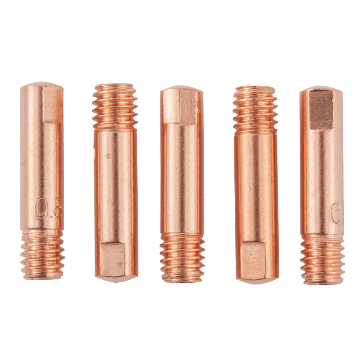 DENZEL Токосъемный наконечник под проволоку 1,2 мм, М6х28, E-CU, 20 шт для MIG горелки тип 24 93648