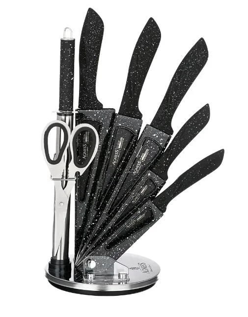 Lefard Набор Ножей Agness С Ножницами И Мусатом На Пластиковой Подставке, 8 Предметов. 911-622