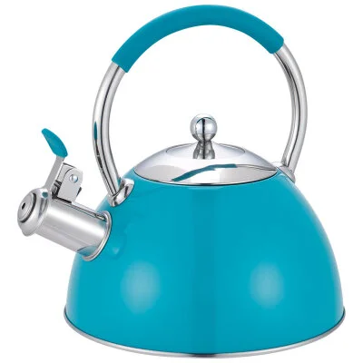 MALLONY Чайник MUSICA, объем 2 л, из нержавеющей стали со свистком, окрашенный. комбинированная ручка. 007189-SK