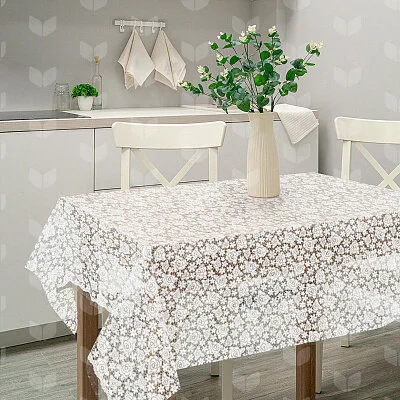 MALLONY Скатерть ПВХ Розы коллекция Винтаж размер 110х135см. 106457-SK