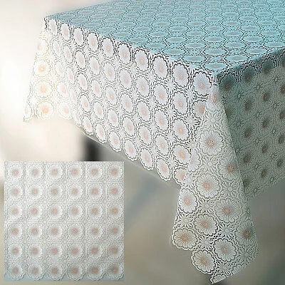 MALLONY Скатерть ПВХ Ромашка коллекция Винтаж размер 110х135см. 106454-SK