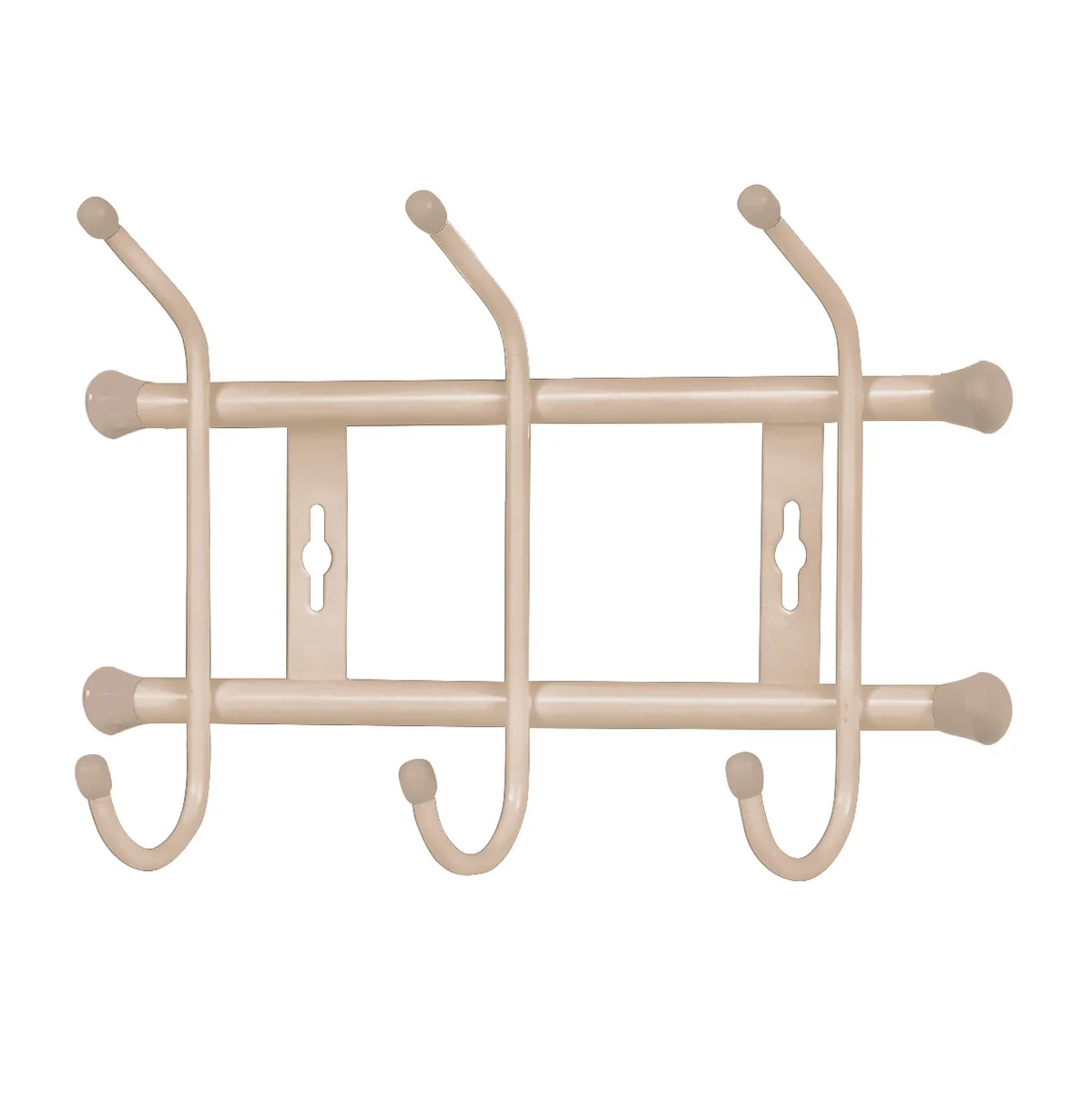 НИКА Вешалка настенная 284х188 мм 3 крючка ВН3/БЖ бежевый металлик