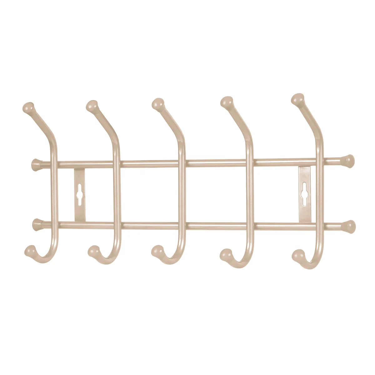 НИКА Вешалка настенная 480х215 мм (5 крючков) ВНТ5/БЖ бежевый металлик