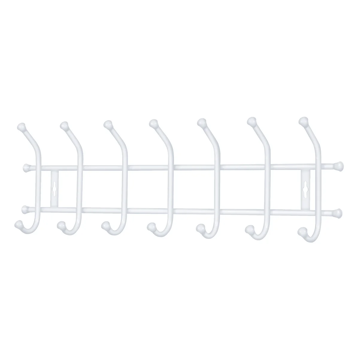 НИКА Вешалка настенная 680х215 мм 7 крючков ВНТ7/МБ матовый белый