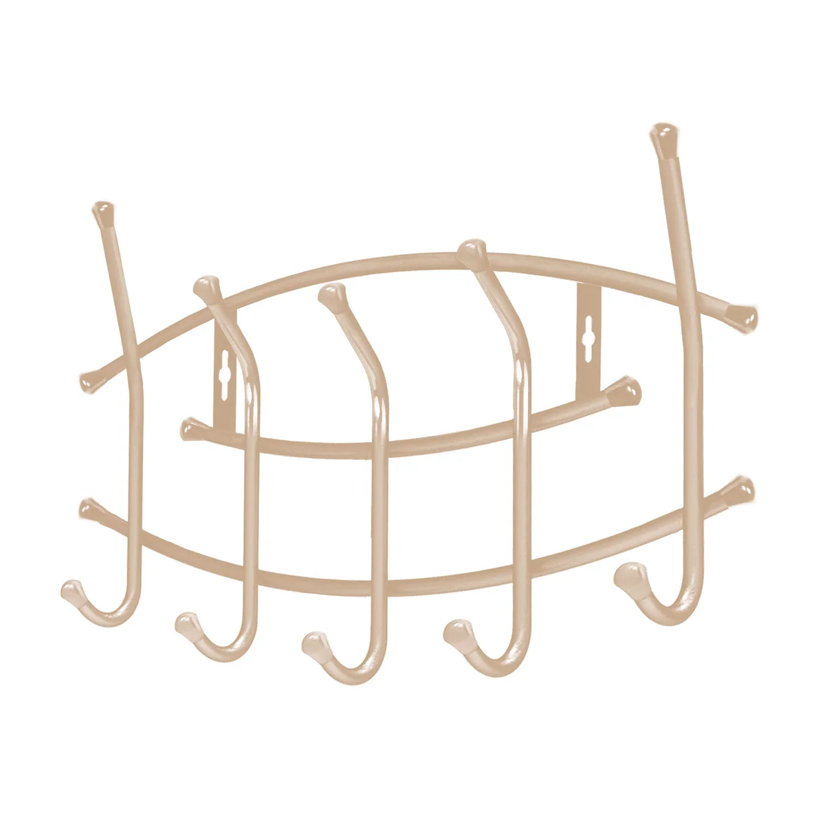 НИКА Вешалка настенная ВНП3/БЖ бежевый металлик