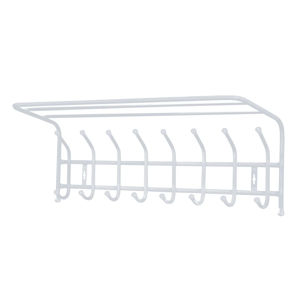 НИКА Вешалка настенная с полкой 800х238х268 мм (8 крючков) ВП8/МС матовый серый