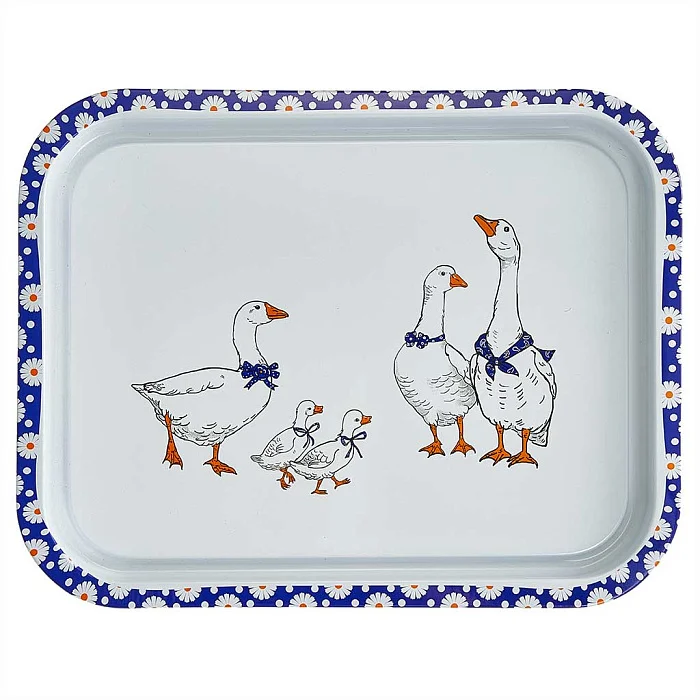 DELTA Поднос жестяной прямоугольный Гуси П332*258-01963