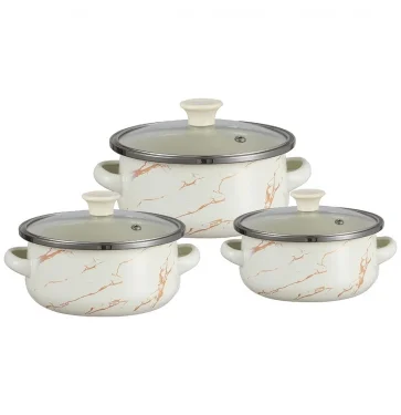 ZEIDAN Набор кастрюль 6пр. Z-80622 0,5 л; 0,8 л; 1,2 л