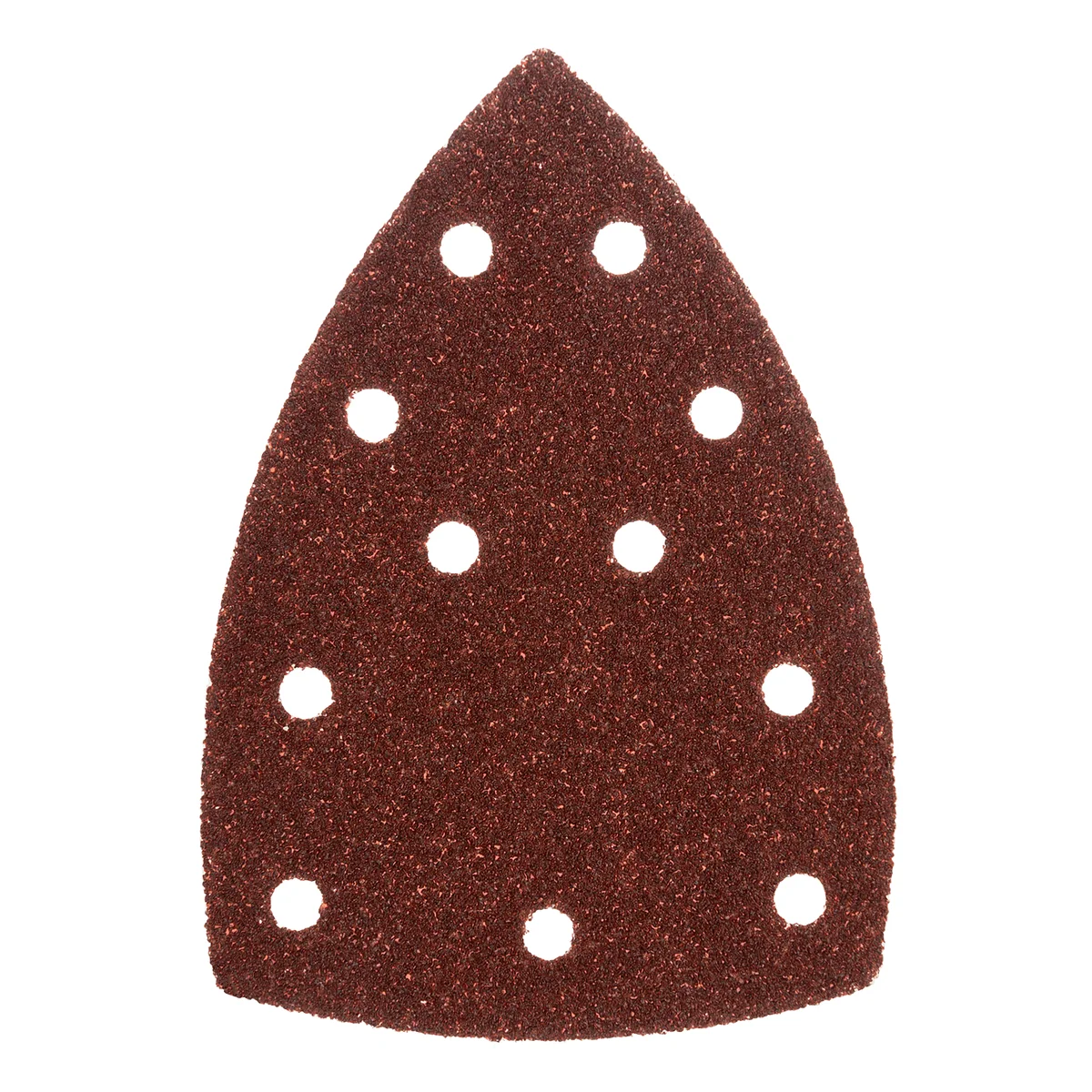 Denzel Треугольник абразивный на ворc. подложке под липучку, перф., P 150, 150х150х100 мм, 5 шт. 738637