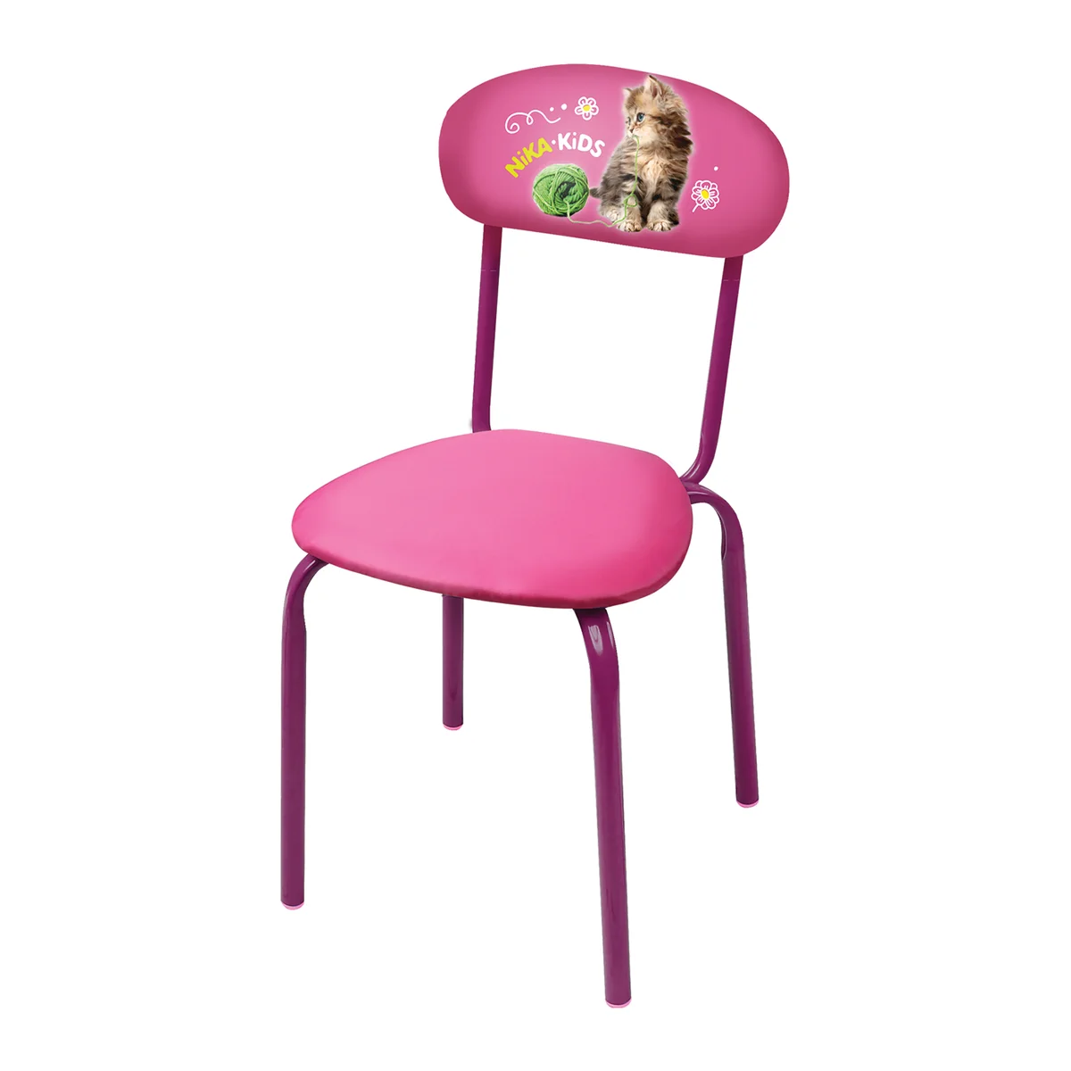 НИКА Стул детский СТУ6/6 с котенком розовый