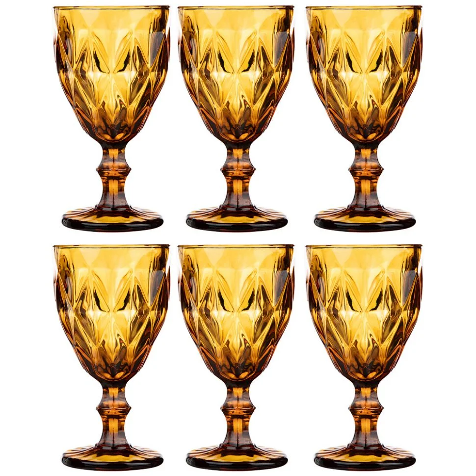 Lefard Набор Бокалов Для Вина Ромбо 6шт. Серия Muza Color 320мл. / В=17 См. 781-149