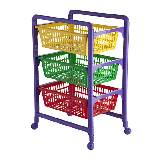 Полимербыт Контейнер 3 секции для ИГРУШЕК на колесах 46000