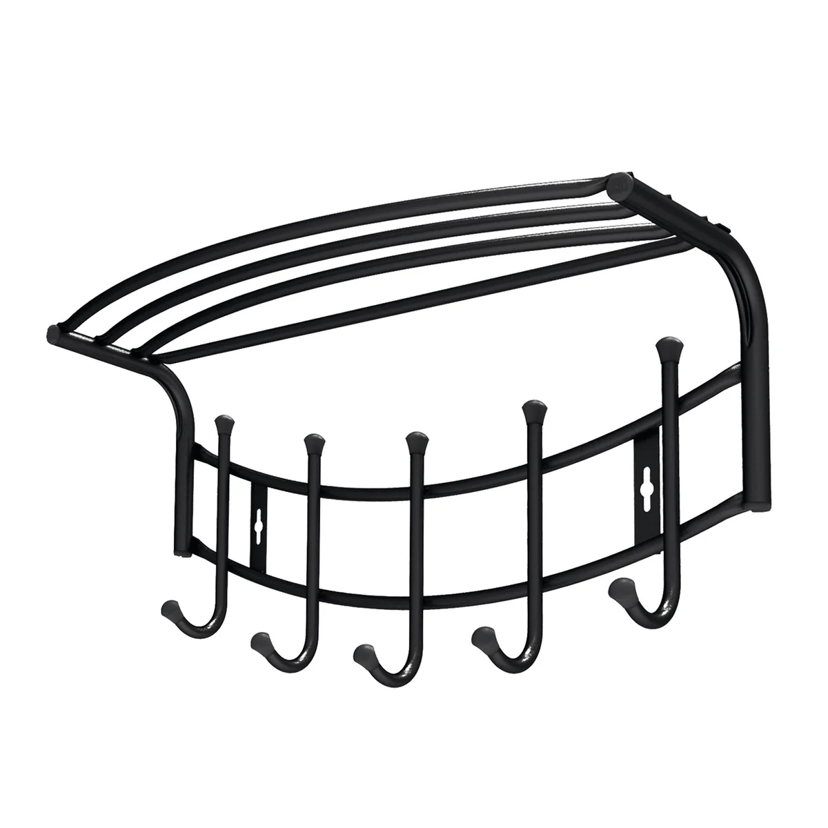 НИКА Вешалка настенная ВНП4/Ч ЧЕРНЫЙ