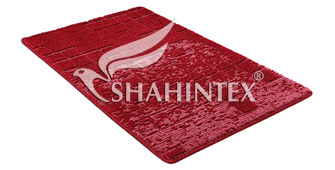 SHAHINTEX Коврик 50*80 ВИШНЕВЫЙ для ВАННОЙ 00-00006490