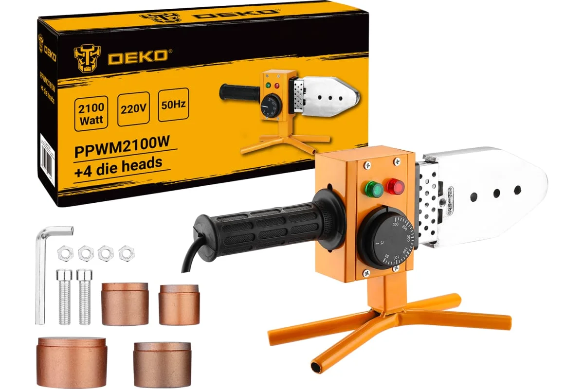 DEKO Аппарат для сварки полипропиленовых труб PPWM2100W 063-4247
