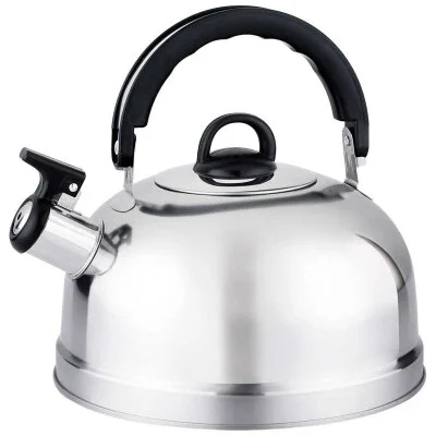 MALLONY Чайник Casual, объем 2,7 л, из нерж стали со свистком, зеркальная полировка, без тм. 004260-SK