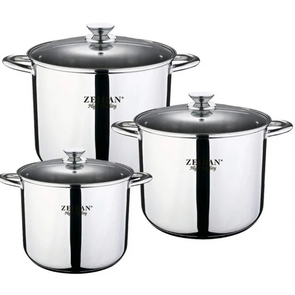 ZEIDAN Посуда 6пр. Z-50642 14,0л 16,0л 18,5л