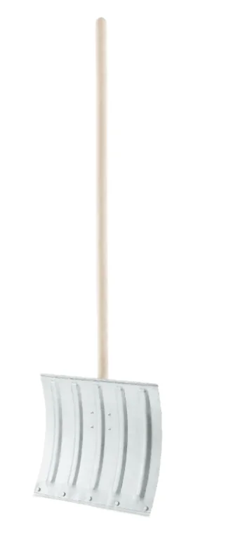 Сибртех Лопата для уборки снега стальная оцинкованная, 420х370х1370 мм, деревянный черенок, Россия 61680