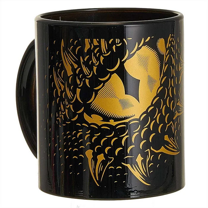 DELTA Кружка-оберег 300 мл 1208/DPP Глаз дракона черный/золотой СИМВОЛ ГОДА