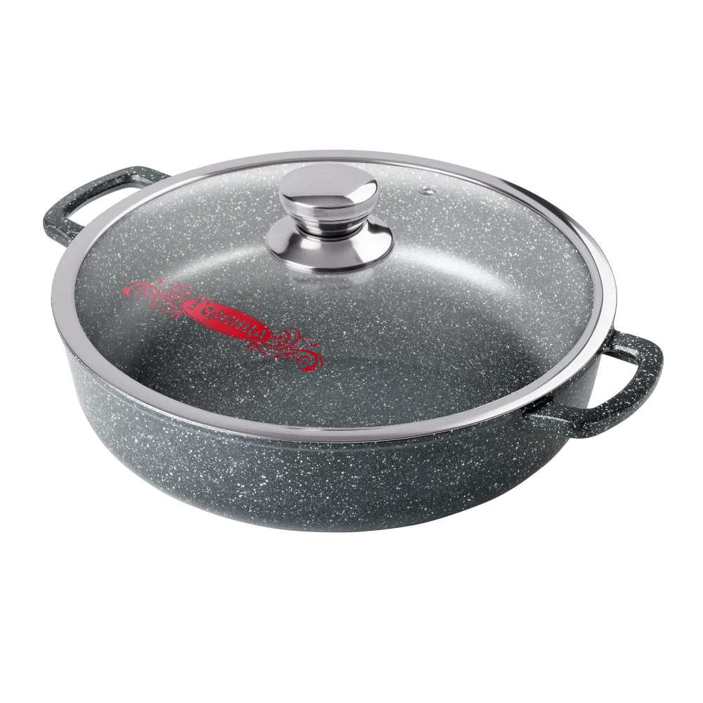 ГОРНИЦА Жаровня гранит Induction Иж2411аг тефл 24х7см +кр 2,5л.