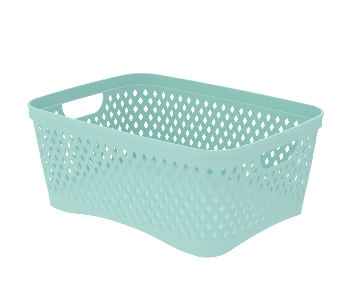 Альт-платс Корзинка Ромбики M (290×210×120мм) (мята) АП 463