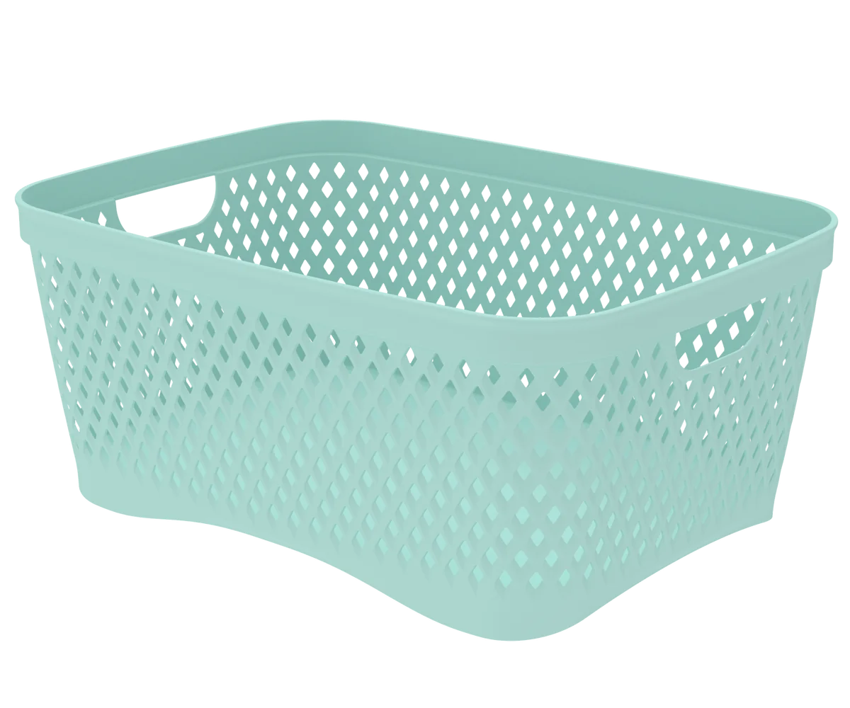 Альт-платс Корзинка Ромбики L (330×240×145мм) (мята) АП 465