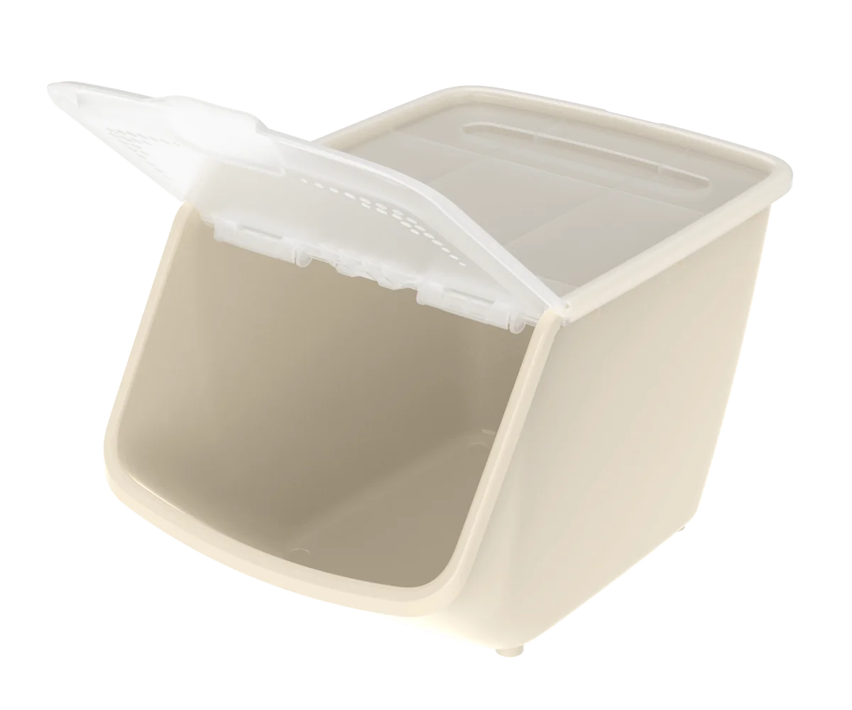 Альт-пласт Контейнер универсальный с откидной крышкой 10,5л (337×238×217мм) (слоновая кость) АП 770