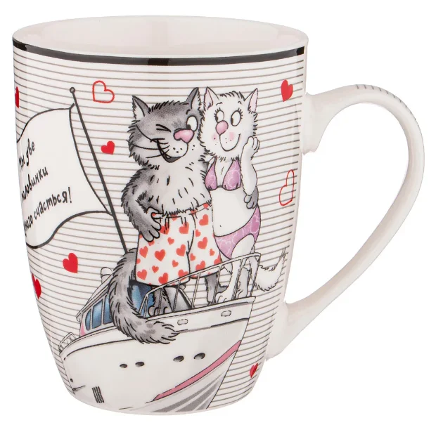 Lefard Кружка Полосатые Коты 340мл. 260-608