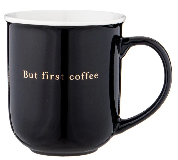 Lefard Кружка Черная С Золотой Надписью 450 Мл 13*9,3*10,7см. 756-401