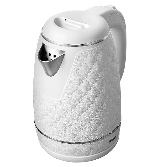 DELTA Чайник электрический 1500 Вт, 1,6 л DL-1113, двойной корпус, белый