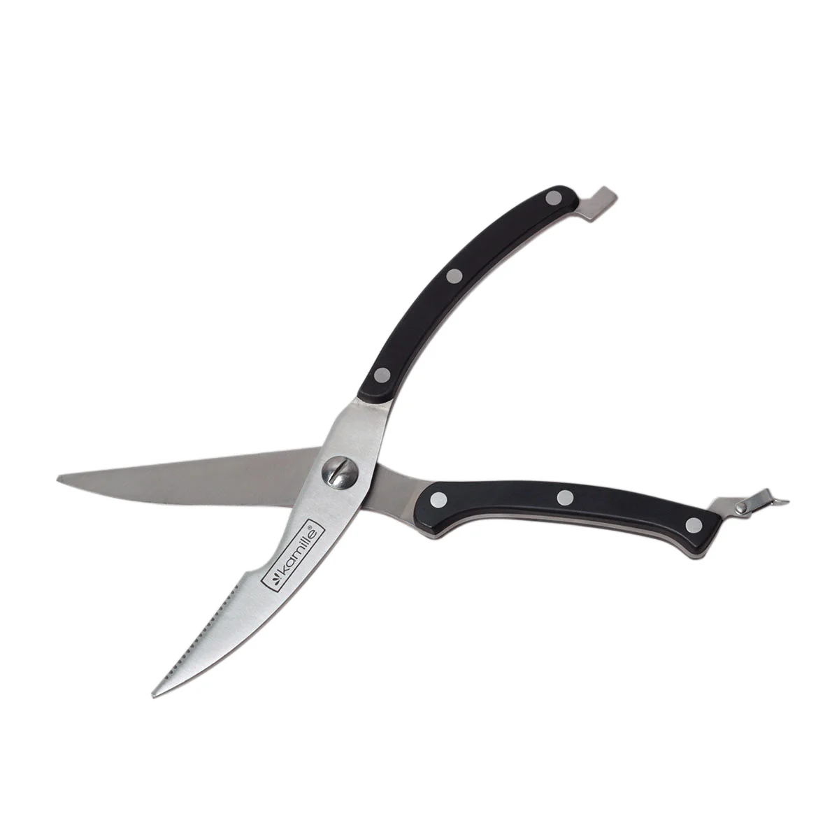 Kamille Ножницы кухонные 25 см. из нержавеющей стали КМ-5102 с ручками из бакелита