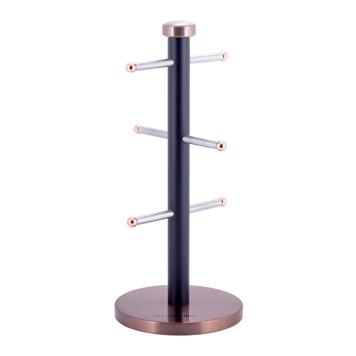 Kamille Стойка для чашек из нержавеющей стали KM-0183A (медная) d15х34,5 см.