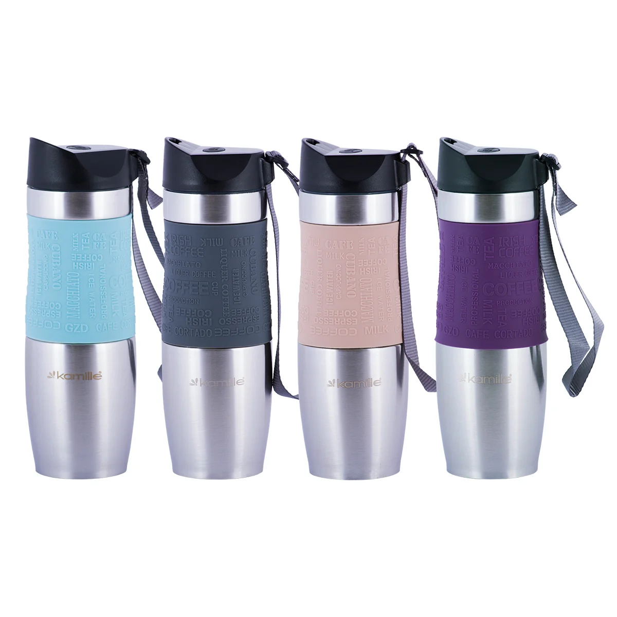 Kamille Термокружка 480 мл KM-2051 из нержавеющей стали