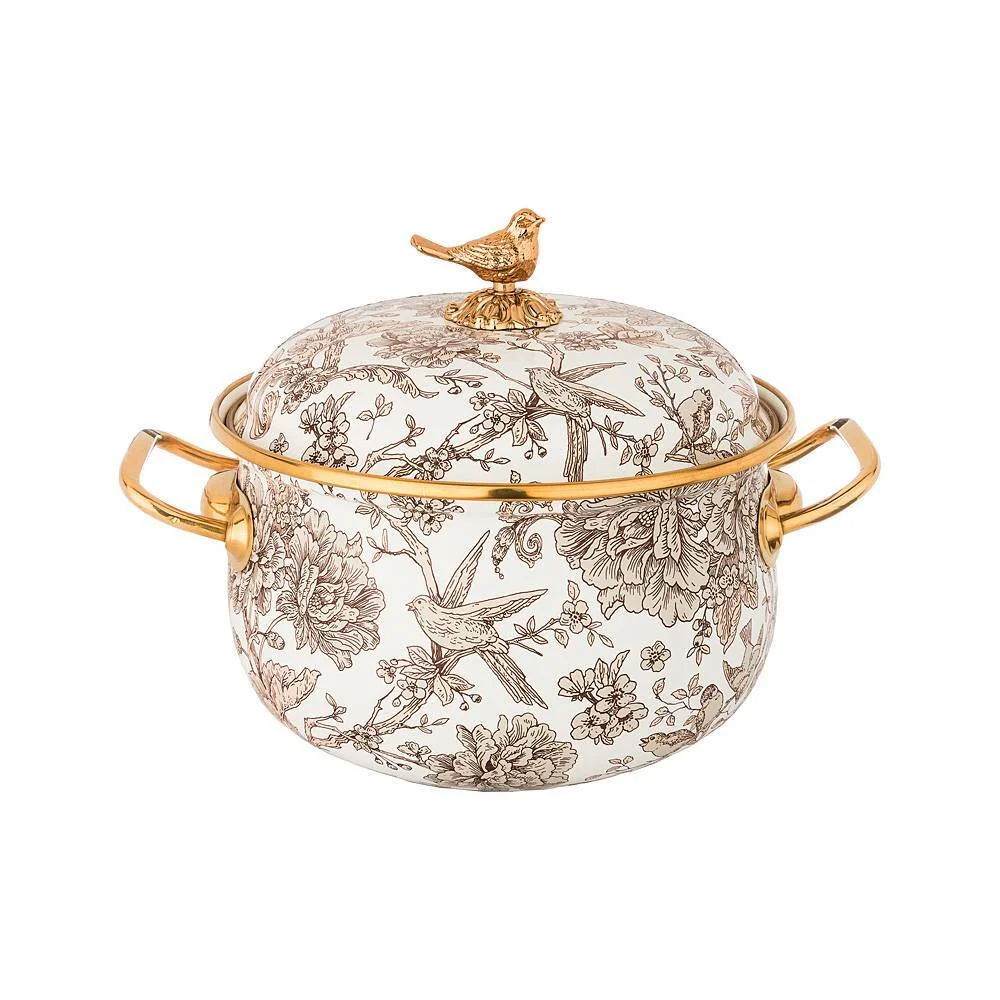 Lefard Кастрюля Эмалированная Agness С Крышкой, Серия Royal Garden 2,8л, Диа.18см Подходит Для Индукцион.пл. 950-082