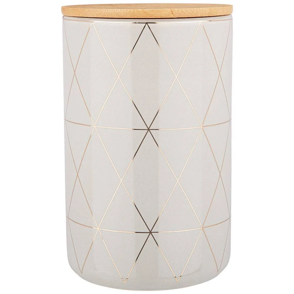 Lefard Емкость Для Сыпучих Продуктов С Бамбук.крышкой 10*10*16 См. / 800 Мл. 490-449