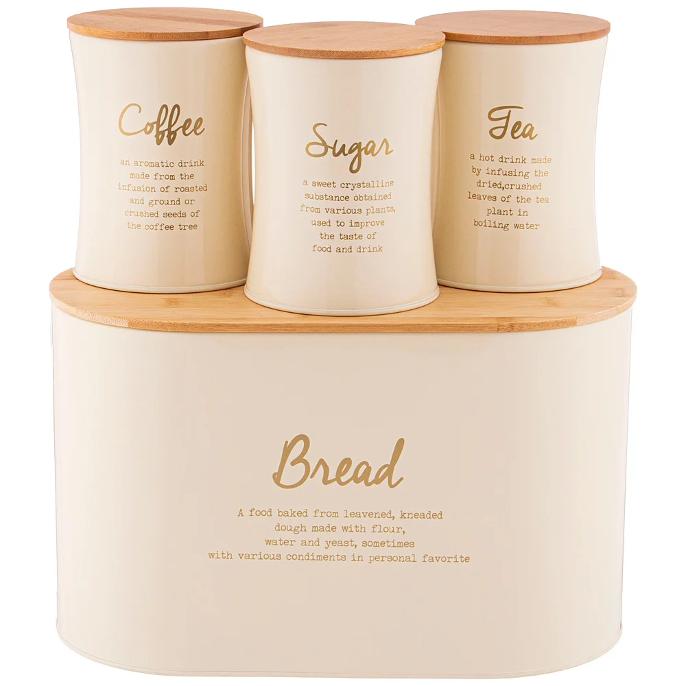 Lefard Набор Agness Арктик 2 В 1 Хлебница 10 Л 34*18*20 См, Банка Для Сыпучих 1,1 Л 11*14 См 3 Шт. 790-269