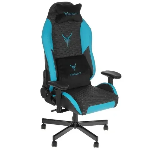 Бюрократ Кресло игровое Knight Neon черный/голубой