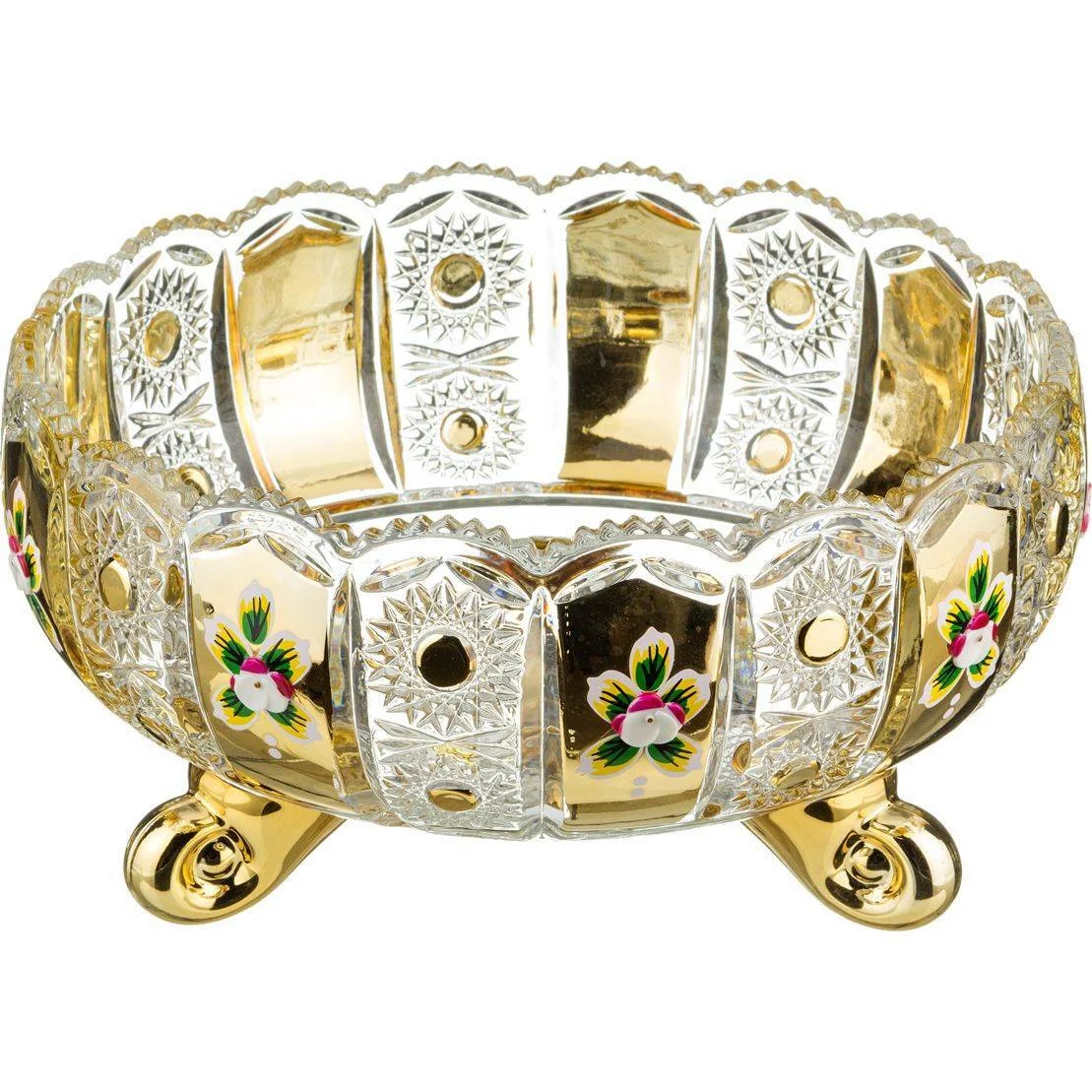 lefard Фруктовница Gold Glass Диаметр=25 См. Высота=13 См. 195-102