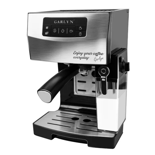 GARLYN Кофеварка рожковая L70 серебряный