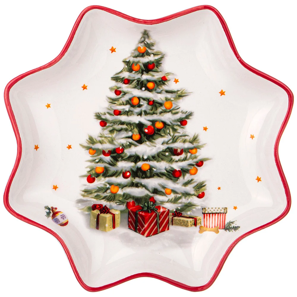 Lefard Тарелка Agness с Новым Годом! Фигурная 20,5*3 См 358-2130